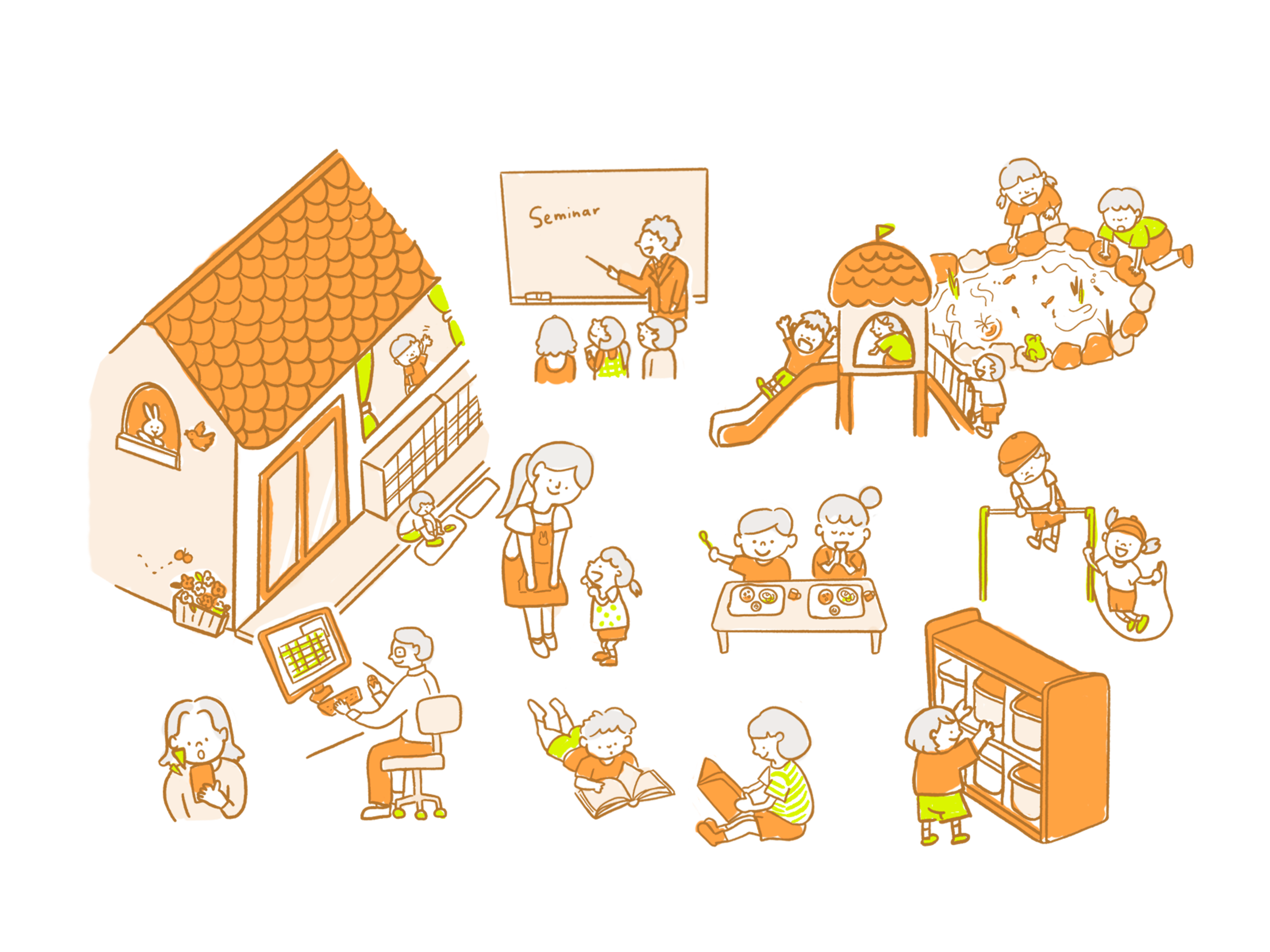 事業内容要約イラスト