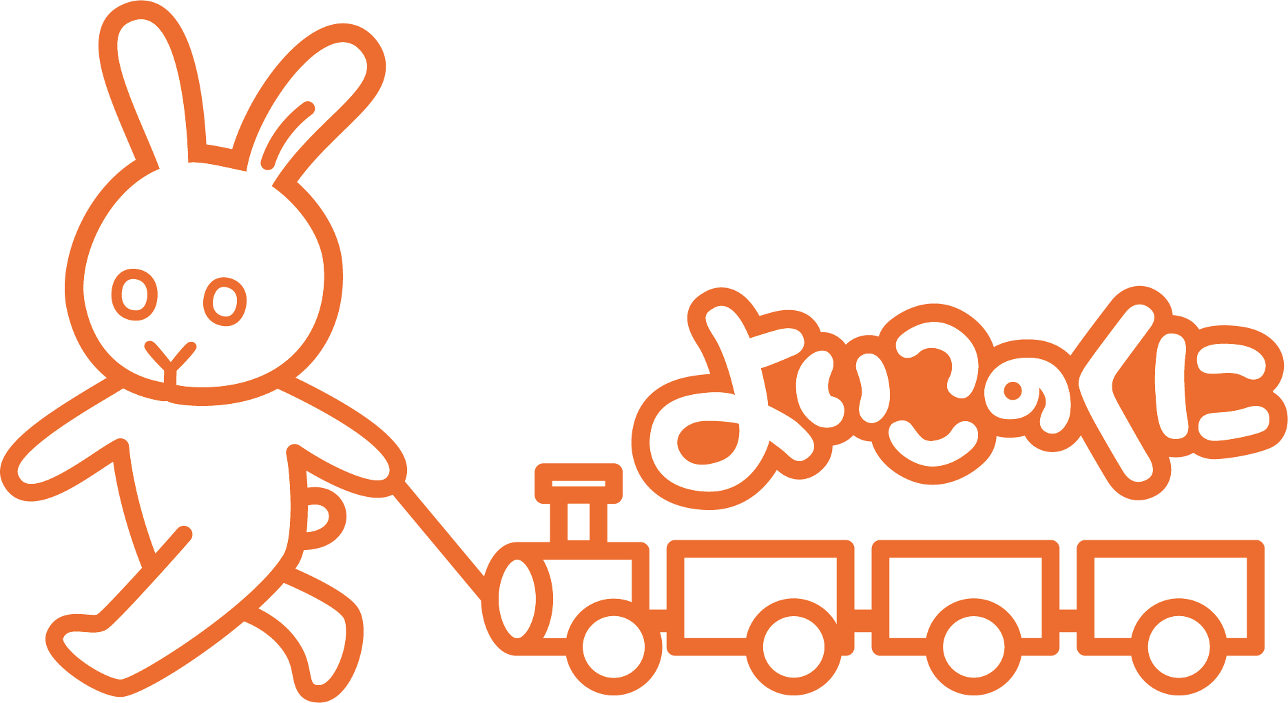 うさぎがおもちゃを持つ画像